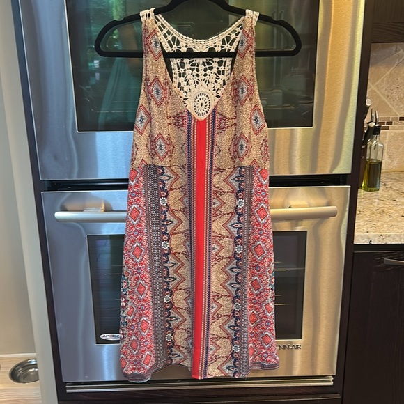 Love Reign Pink and Orange Halter Midi‎ Sundress - Picture 6 of 6